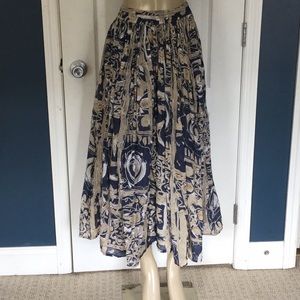 Limited Edition Units brand print maxi skirt sz S